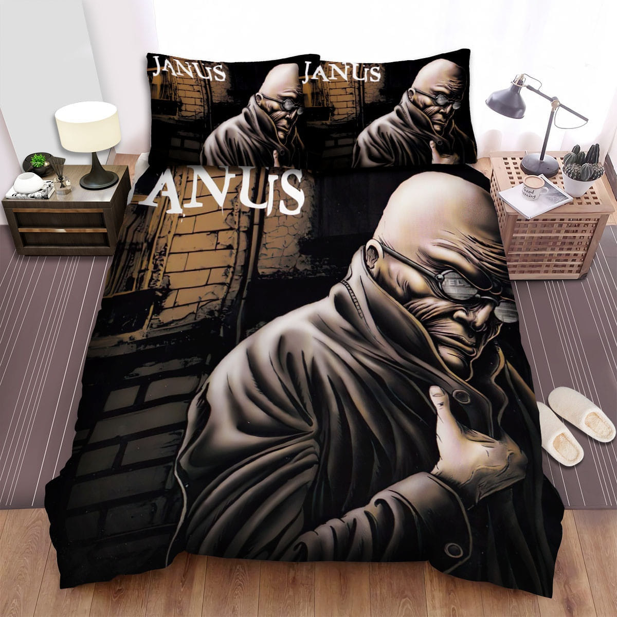 Janus Man Bedding Set, Gift For Christmas, Birthday, Thanksgiving