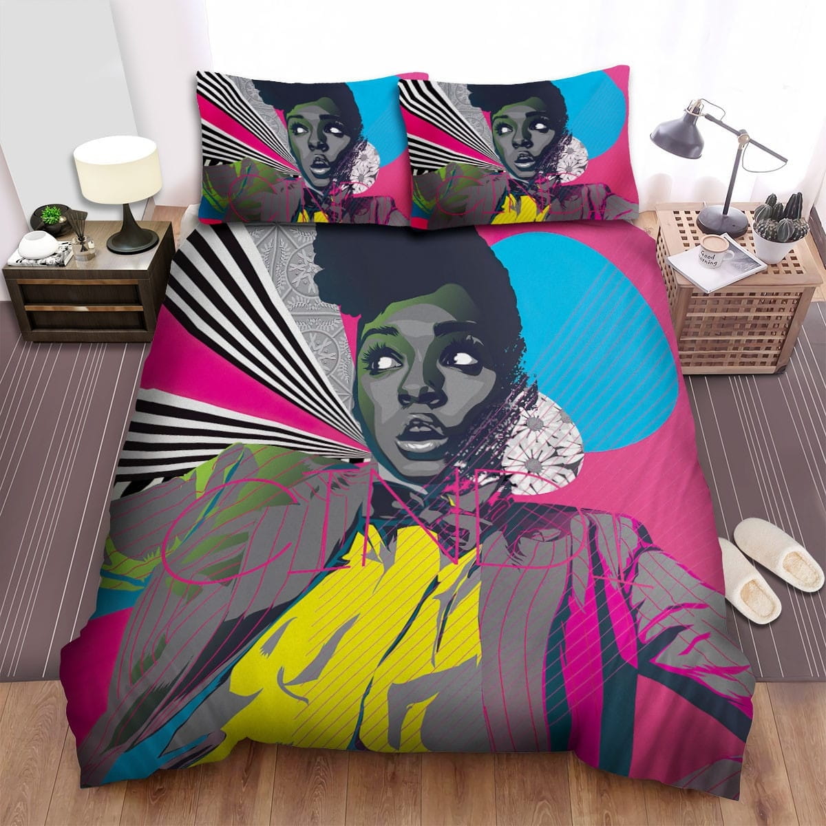 Janelle Mon-e Bedding Sets Duvet Cover, Flatsheet, Pillowcases Perfect Gift For Fans