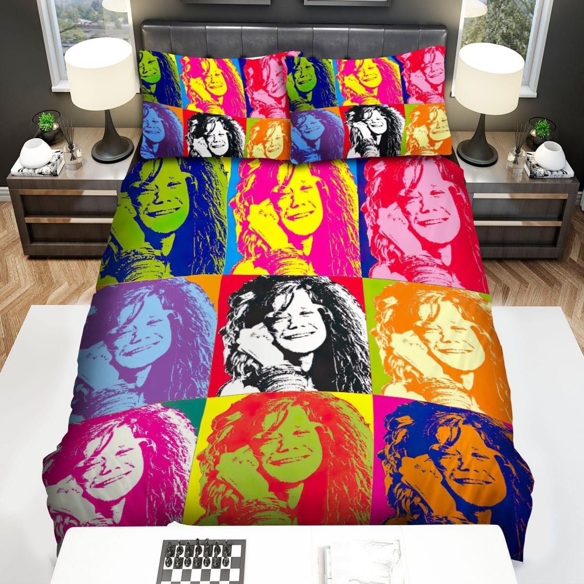 Janis Joplin Pop Art Bedding Sets Duvet Cover, Flatsheet, Pillowcase For Your Lover
