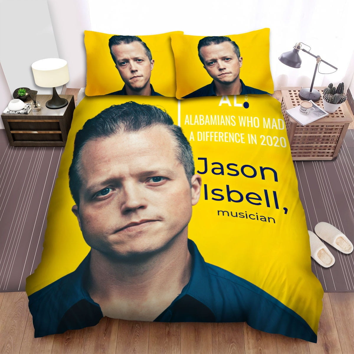 Jason Isbell Musician Bedding Sets, Flatsheet Gift For Christmas, Thanksgiving, Halloween