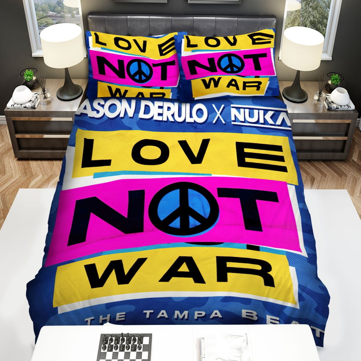 Jason Derulo Decorative Bedding Sets with Duvet Cover, Flatsheet, Pillowcases