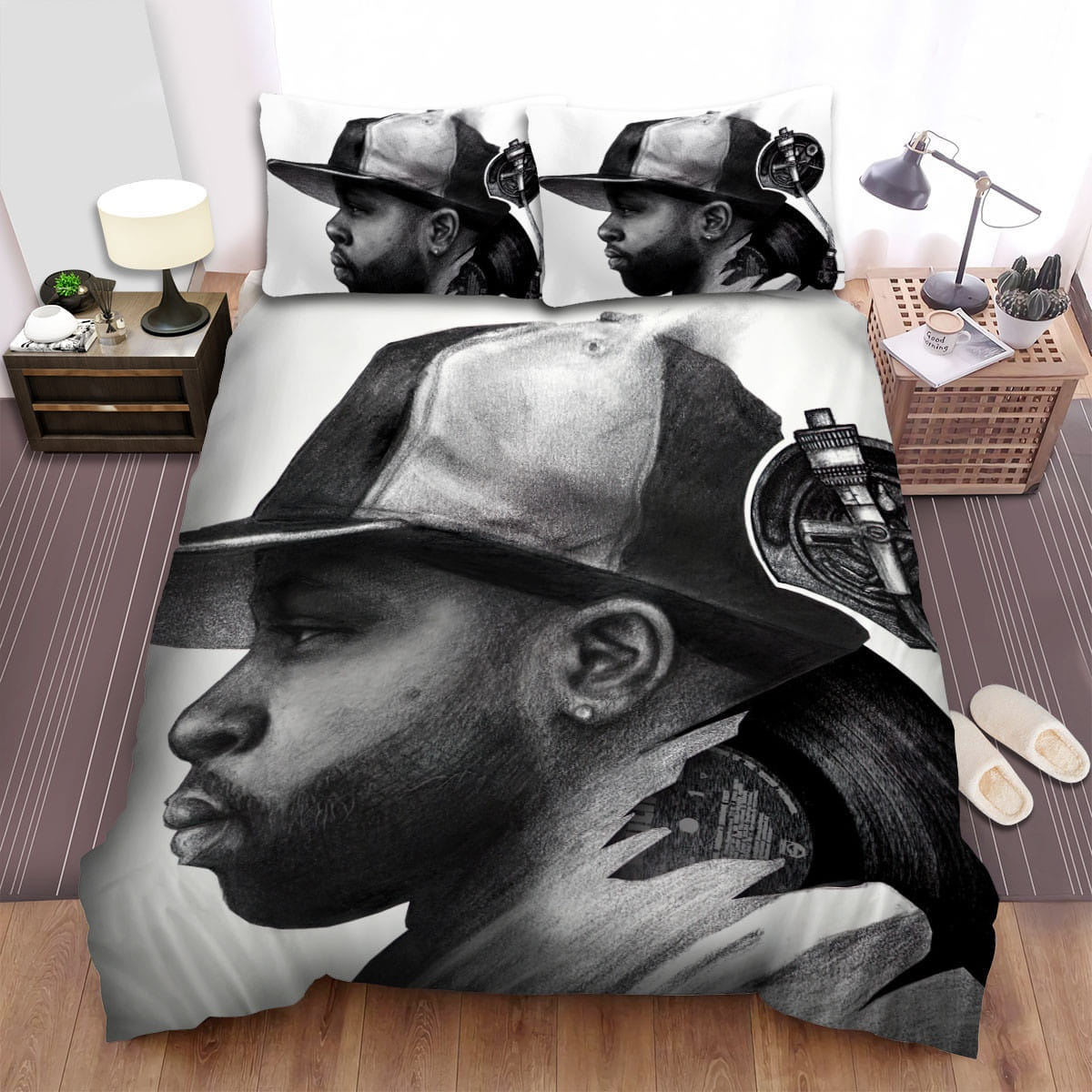 J Dilla Dillatronic Art Decorative Bedding Sets with Duvet Cover, Flatsheet, Pillowcases
