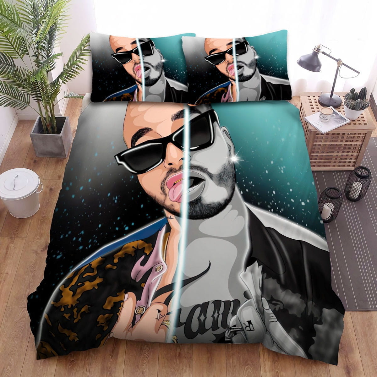 J Balvin Shapes Art Bedding Sets Duvet Cover, Flatsheet, Pillowcases For Every Bedroom