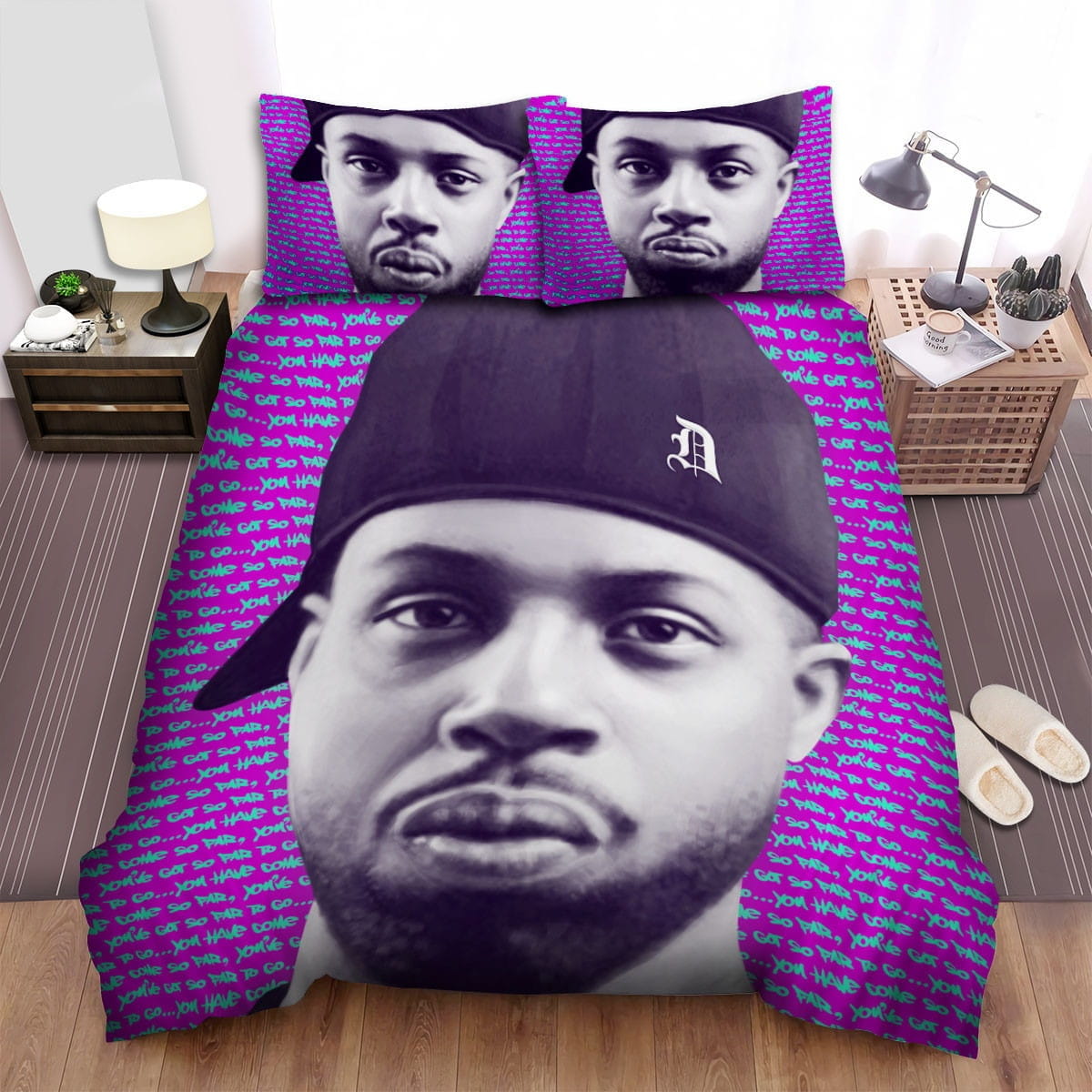 J Dilla Art 2 Bedding Set, Gift For Christmas, Birthday, Thanksgiving