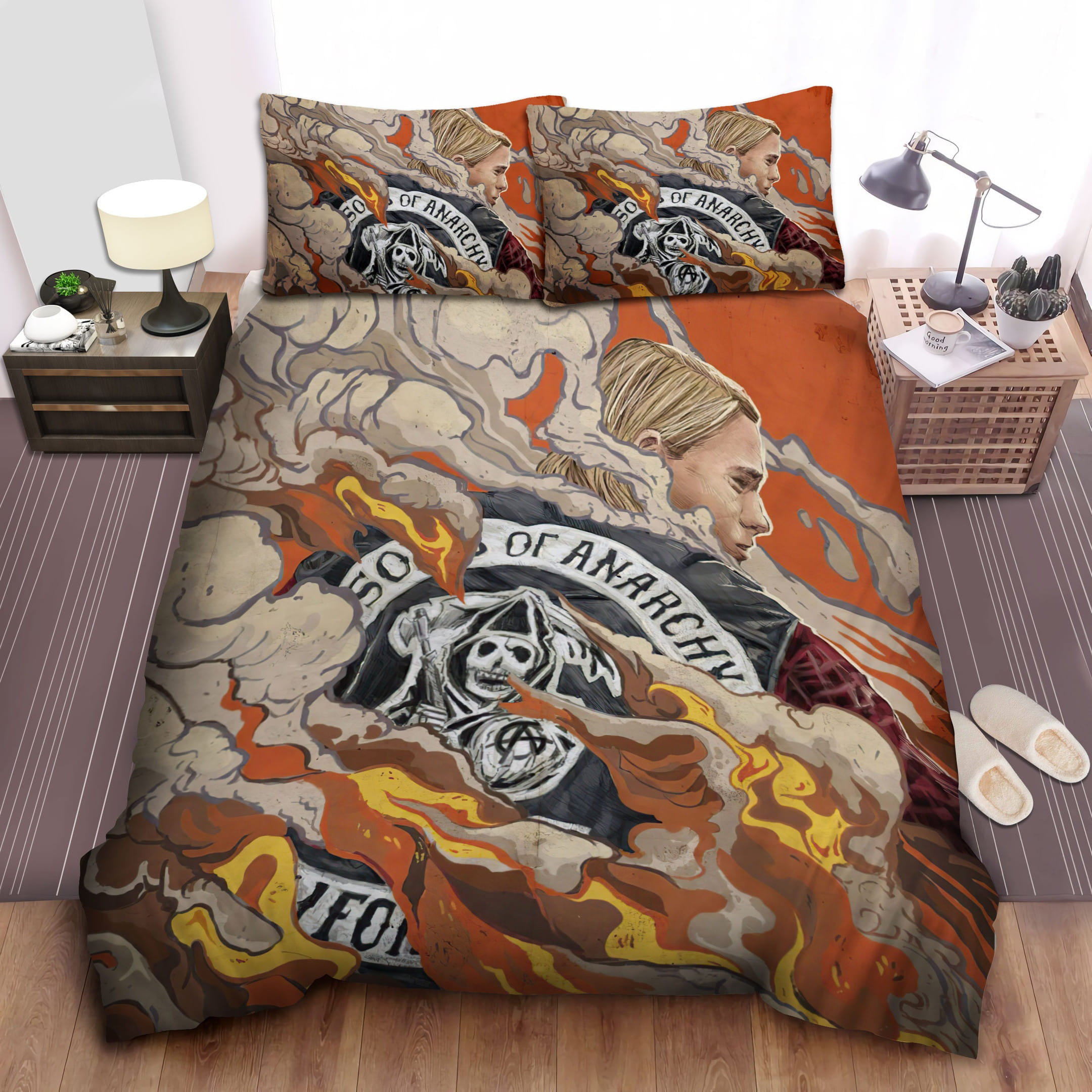 Jax Teller And Dust Decorative Bedding Sets with Duvet Cover, Flatsheet, Pillowcases