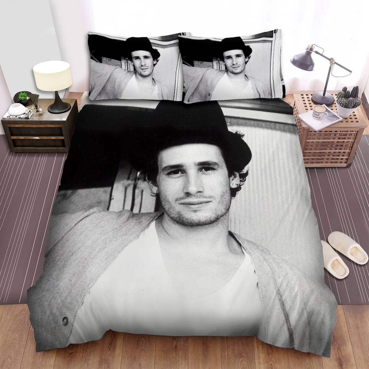 Jeff Buckley Window Bedding Set, Gift For Christmas, Birthday, Thanksgiving