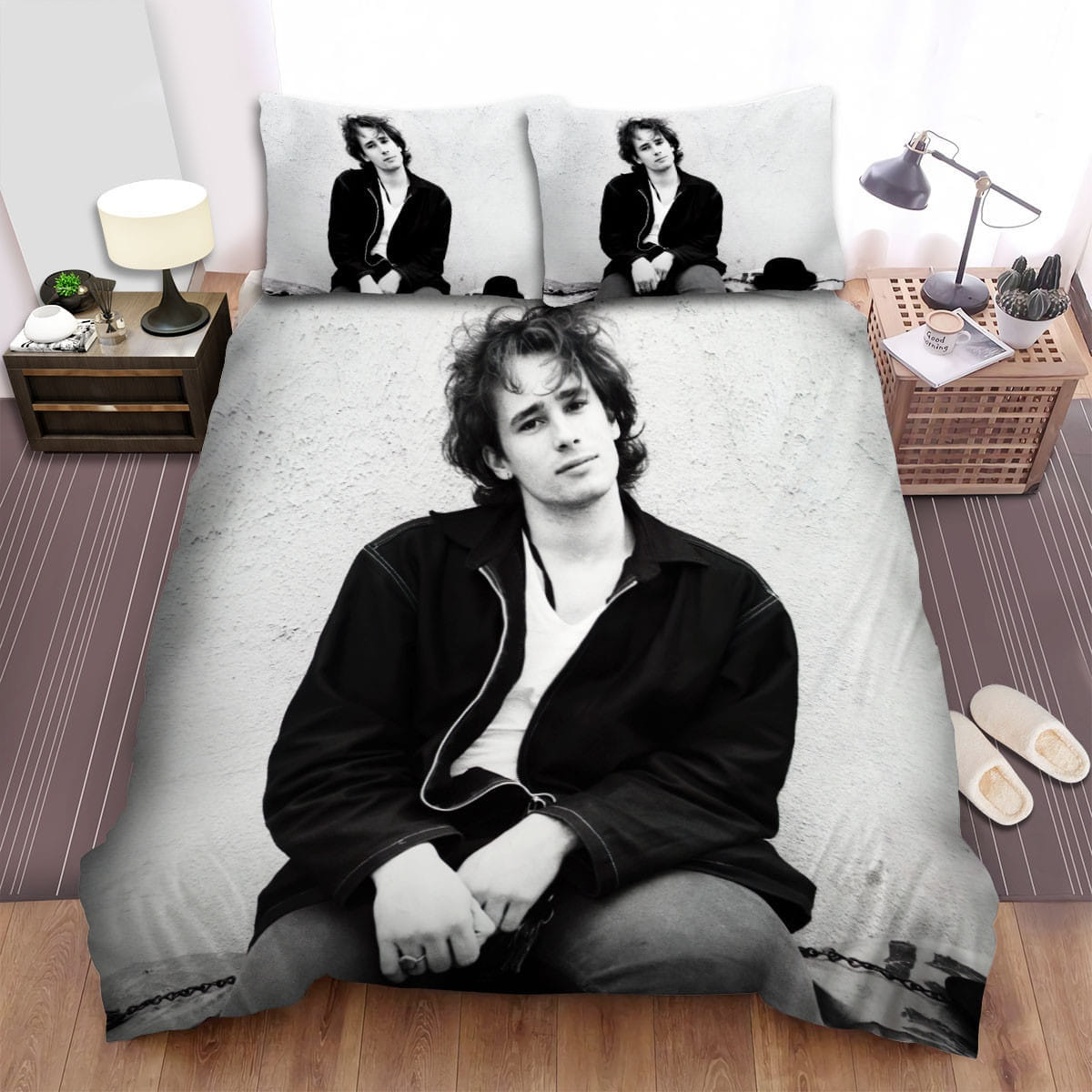 Jeff Buckley Black Hat Bedding Sets Duvet Cover, Flatsheet, Pillowcases For Every Bedroom