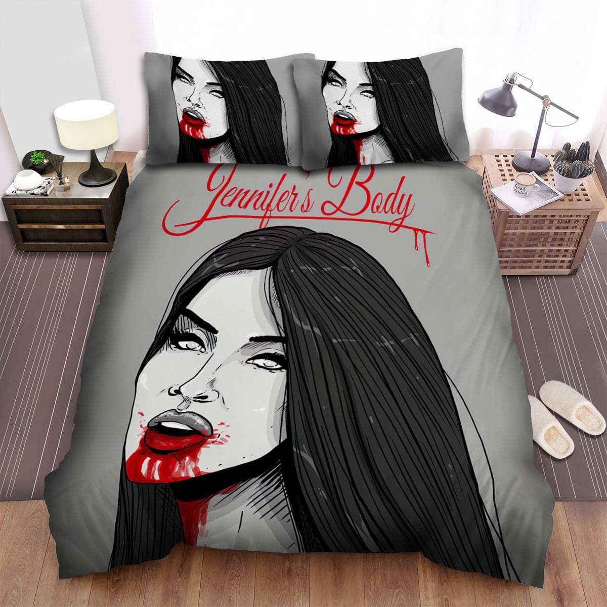 Jennifers Body Movie Art Bedding Sets, Flatsheet Gift For Christmas, Thanksgiving, Halloween
