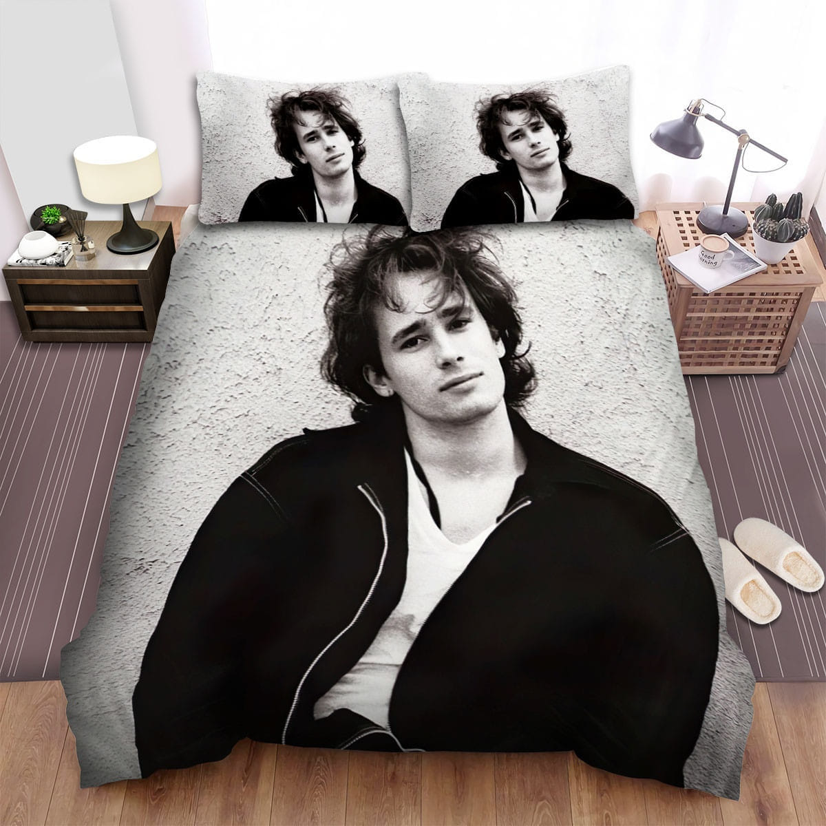 Jeff Buckley Pose Bedding Sets, Flatsheet Gift For Wife, Husband, Besties