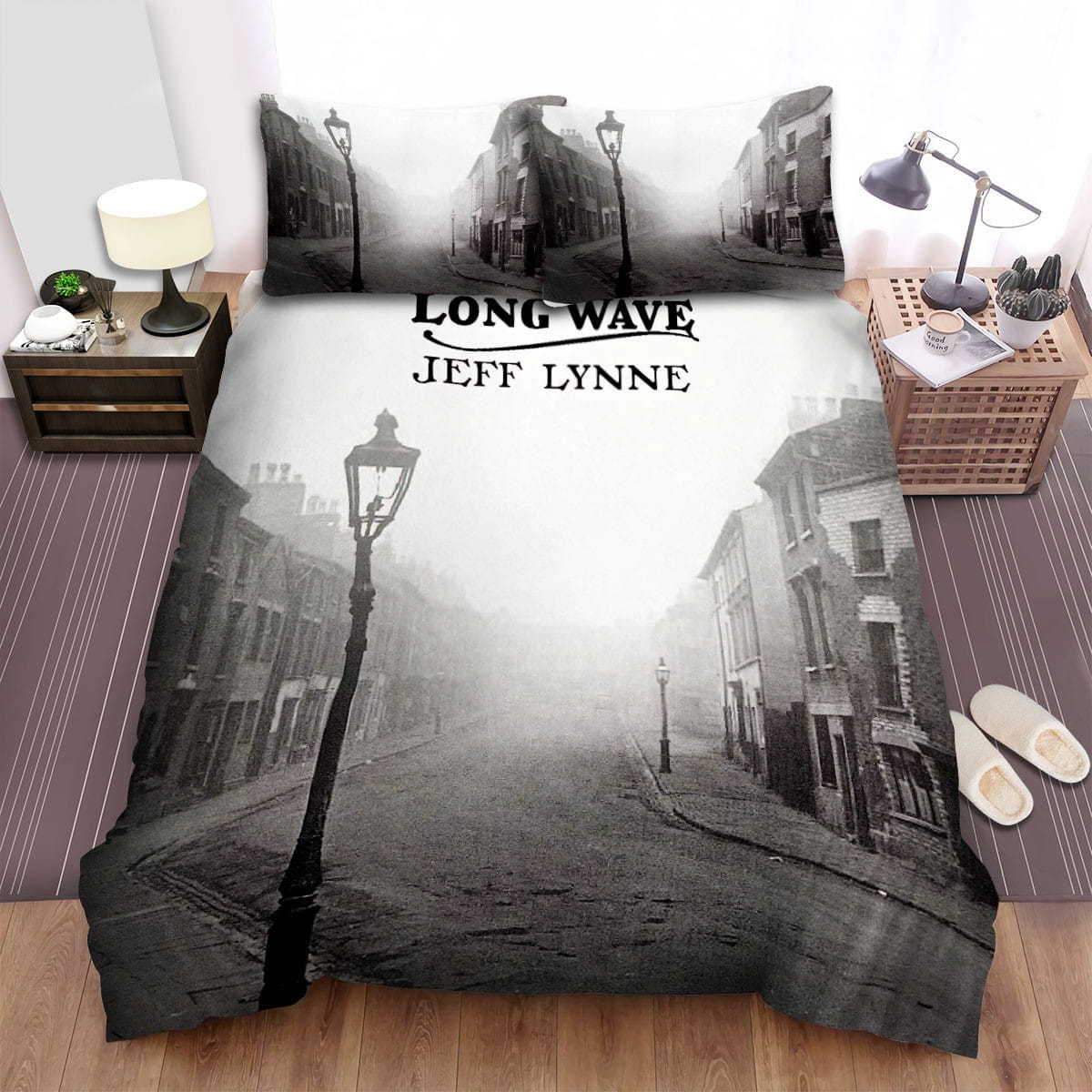 Jeff Lynne Album Long Wave Bedding Set, Gift For Christmas, Birthday, Thanksgiving