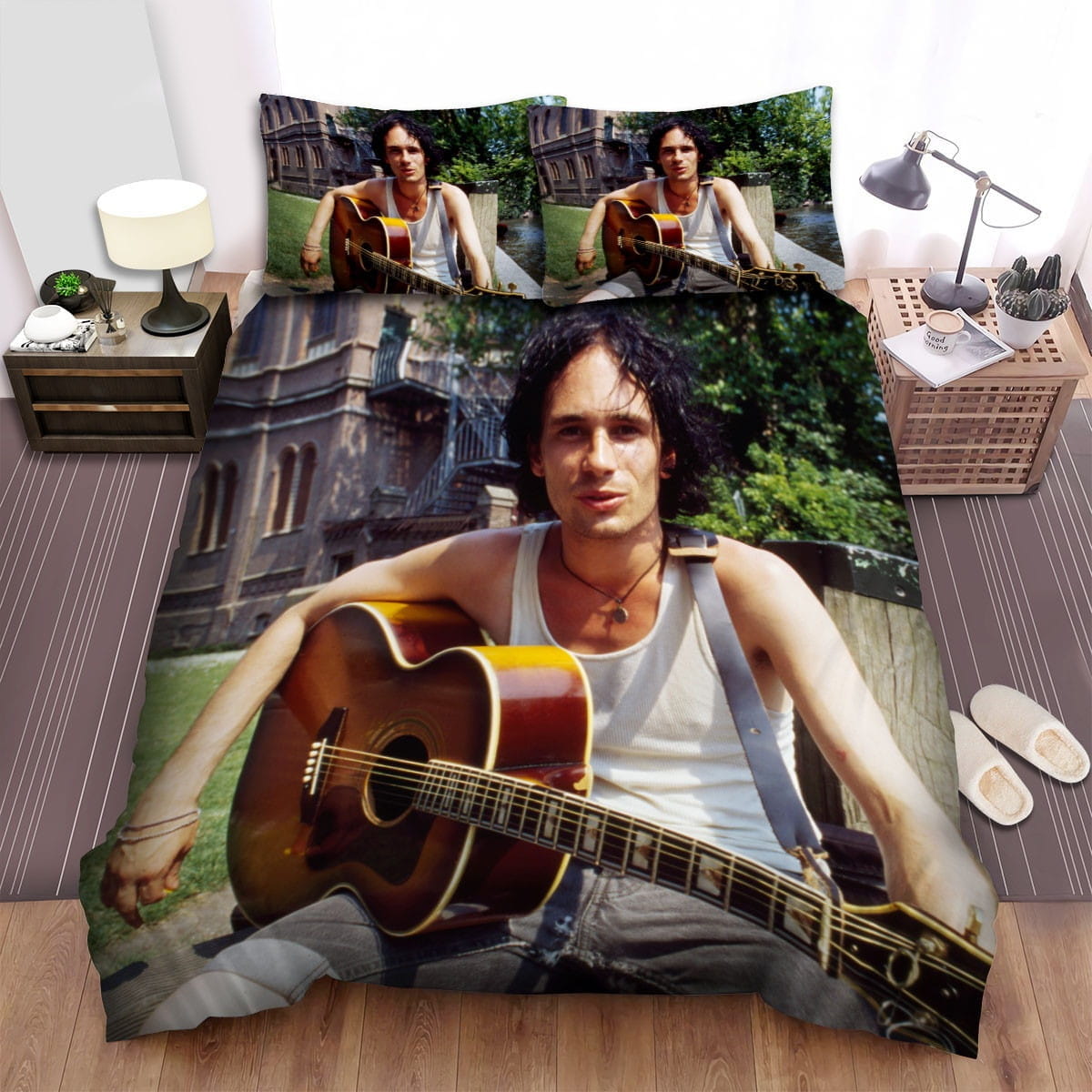 Jeff Buckley River Bedding Sets Duvet Cover, Flatsheet, Pillowcases Perfect Gift For Fans
