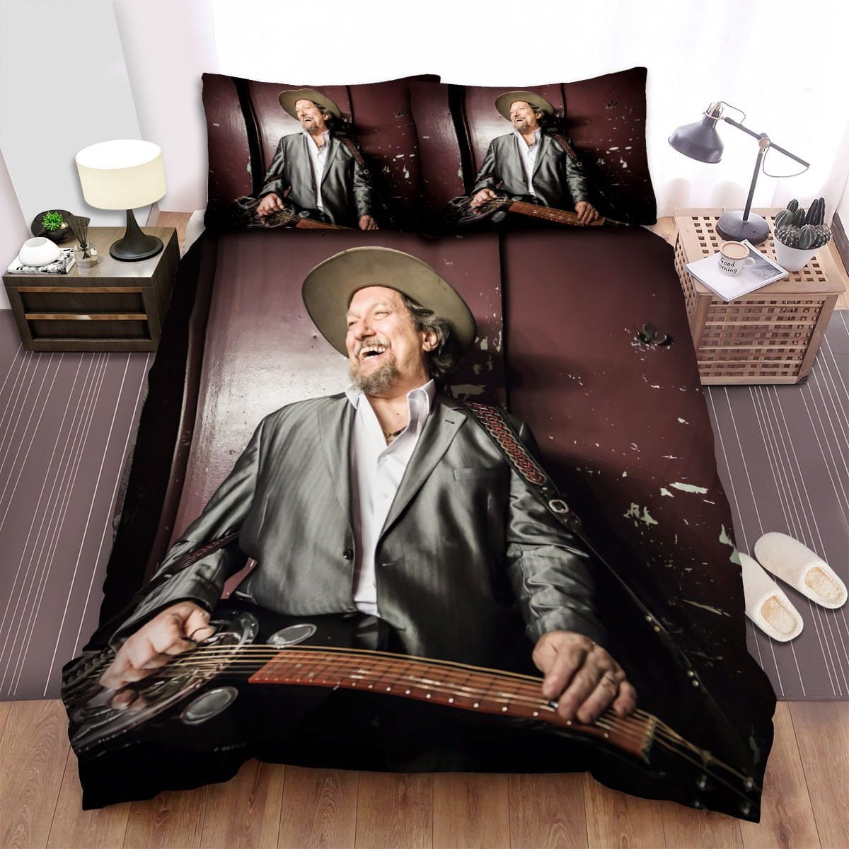 Jerry Douglas Photo Bedding Sets, Flatsheet Gift For Christmas, Thanksgiving, Halloween