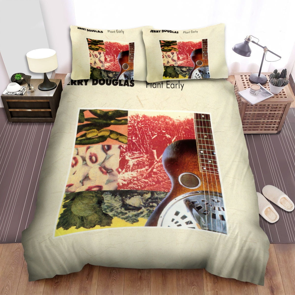 Jerry Douglas Plant Early Decorative Bedding Sets with Duvet Cover, Flatsheet, Pillowcases