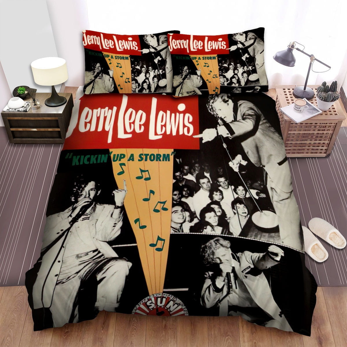 Jerry Lee Lewis Color Bedding Sets Duvet Cover, Flatsheet, Pillowcase For Your Lover