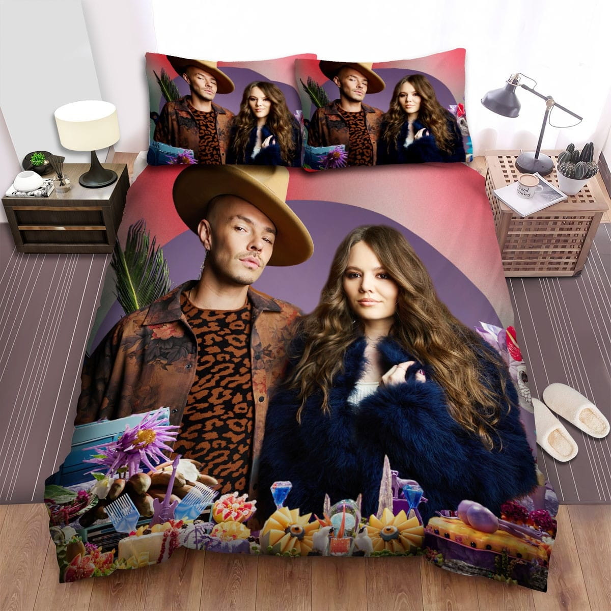 Jesse & Joy Cool Bedding Sets, Flatsheet Gift For Christmas, Thanksgiving, Halloween