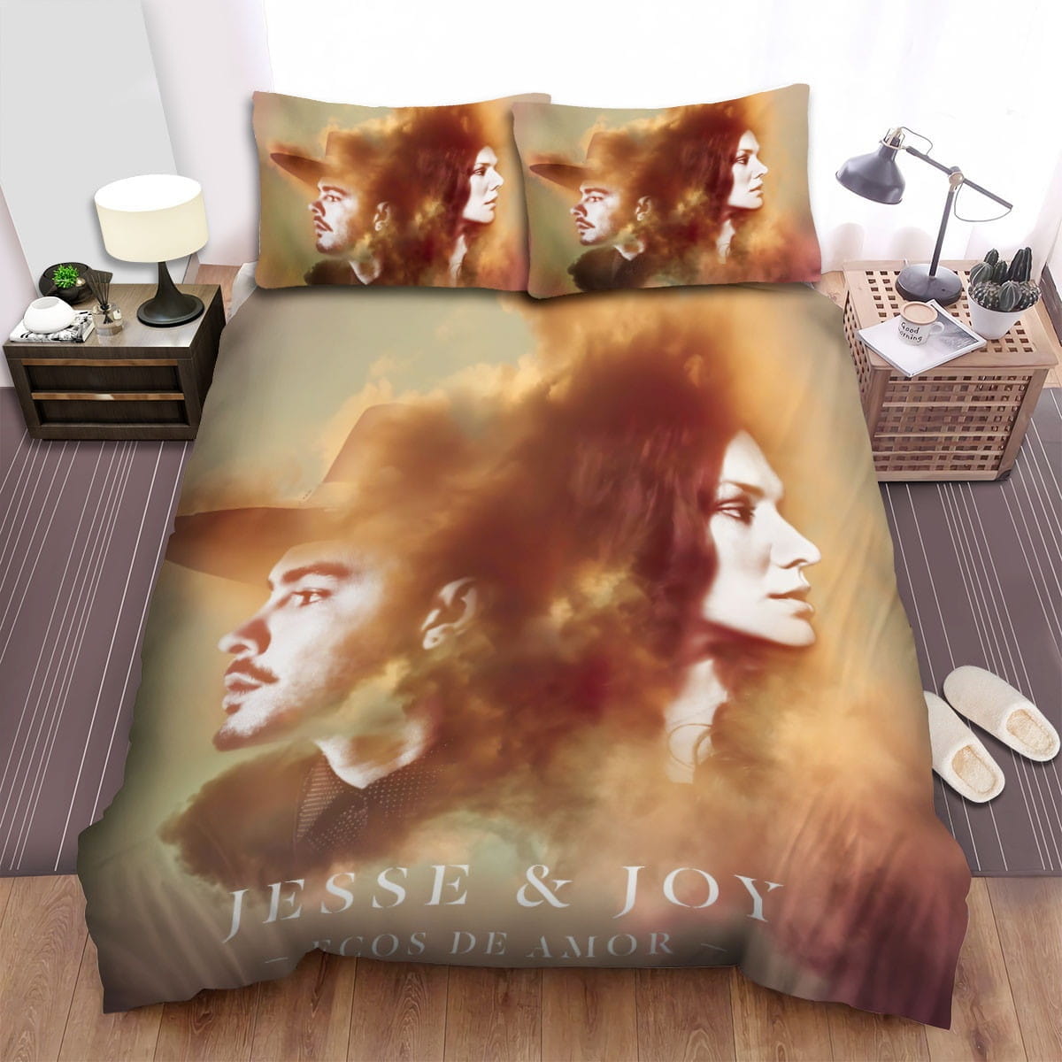 Jesse & Joy Esco De Amo Decorative Bedding Sets with Duvet Cover, Flatsheet, Pillowcases