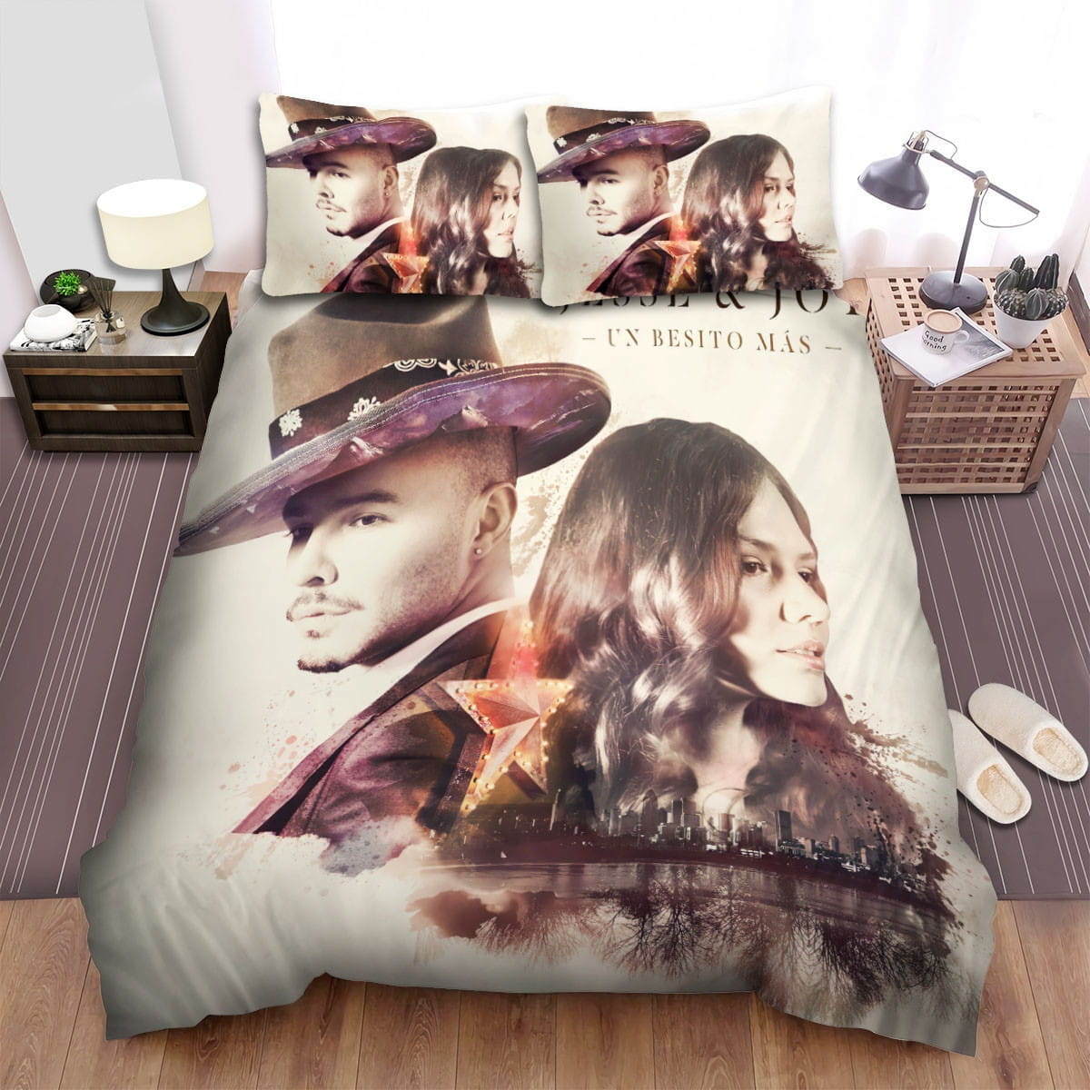 Jesse & Joy Un Besito Mas Bedding Sets Duvet Cover, Flatsheet, Pillowcases Perfect Gift For Fans