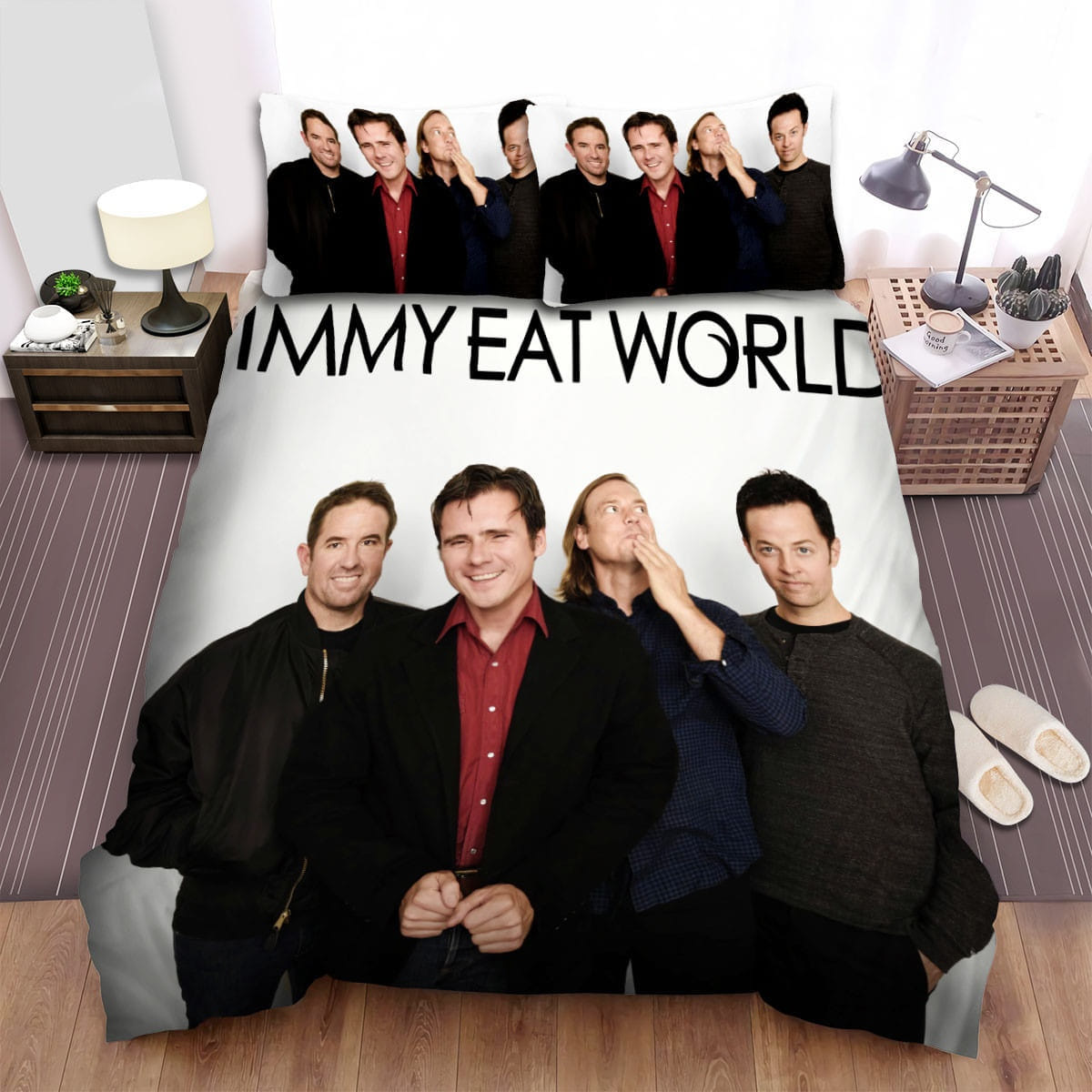 Jimmy Eat World Band Bedding Sets Duvet Cover, Flatsheet, Pillowcases Perfect Gift For Fans