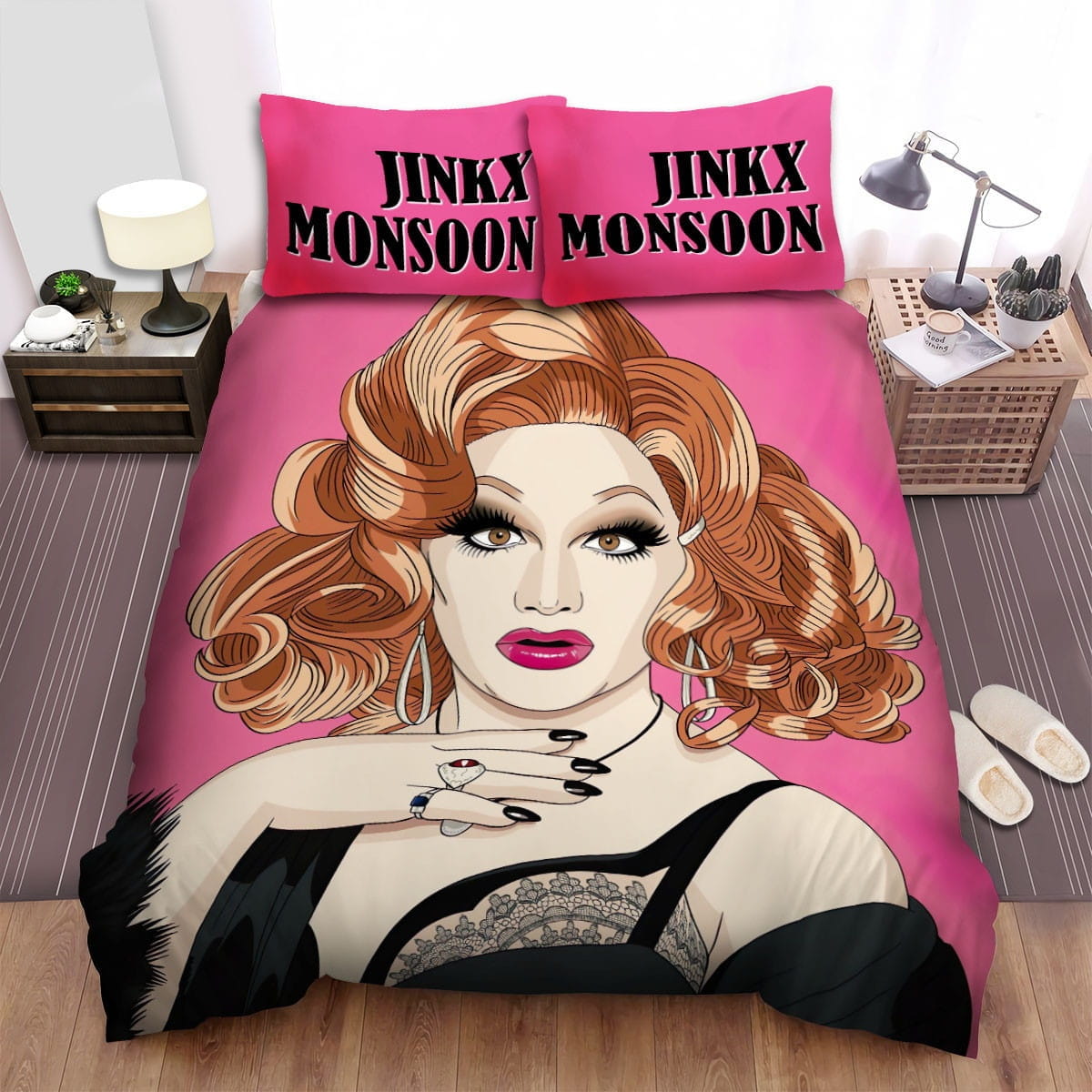 Jinkx Monsoon Black Dress Bedding Sets Duvet Cover, Flatsheet, Pillowcase For Your Lover