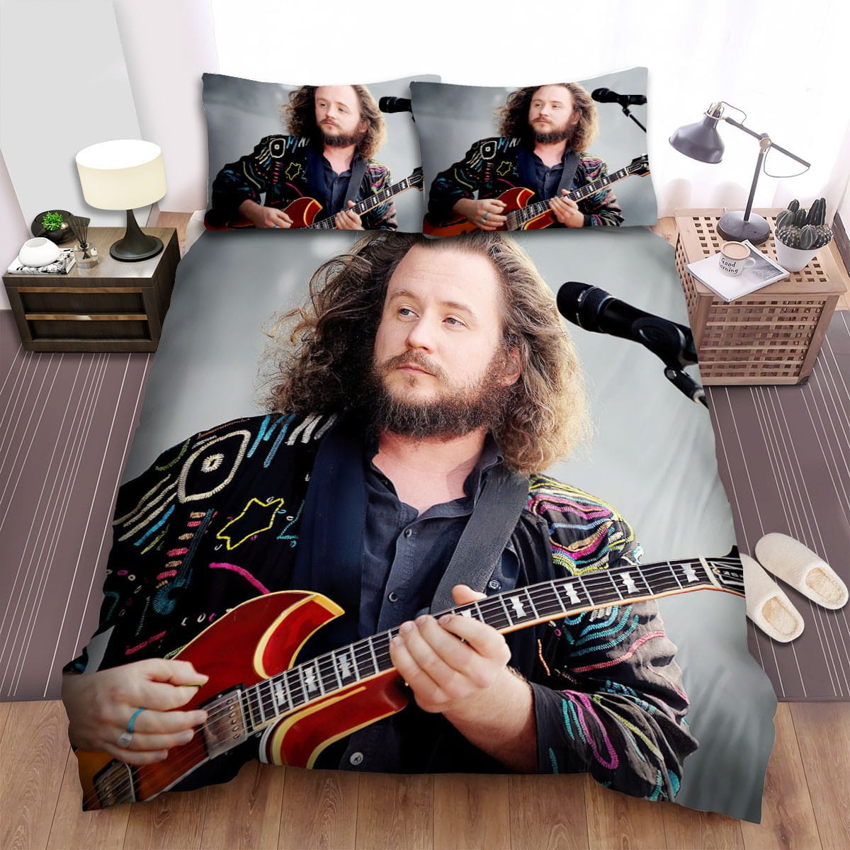 Jim James On Tour Photo Bedding Set, Gift For Christmas, Birthday, Thanksgiving