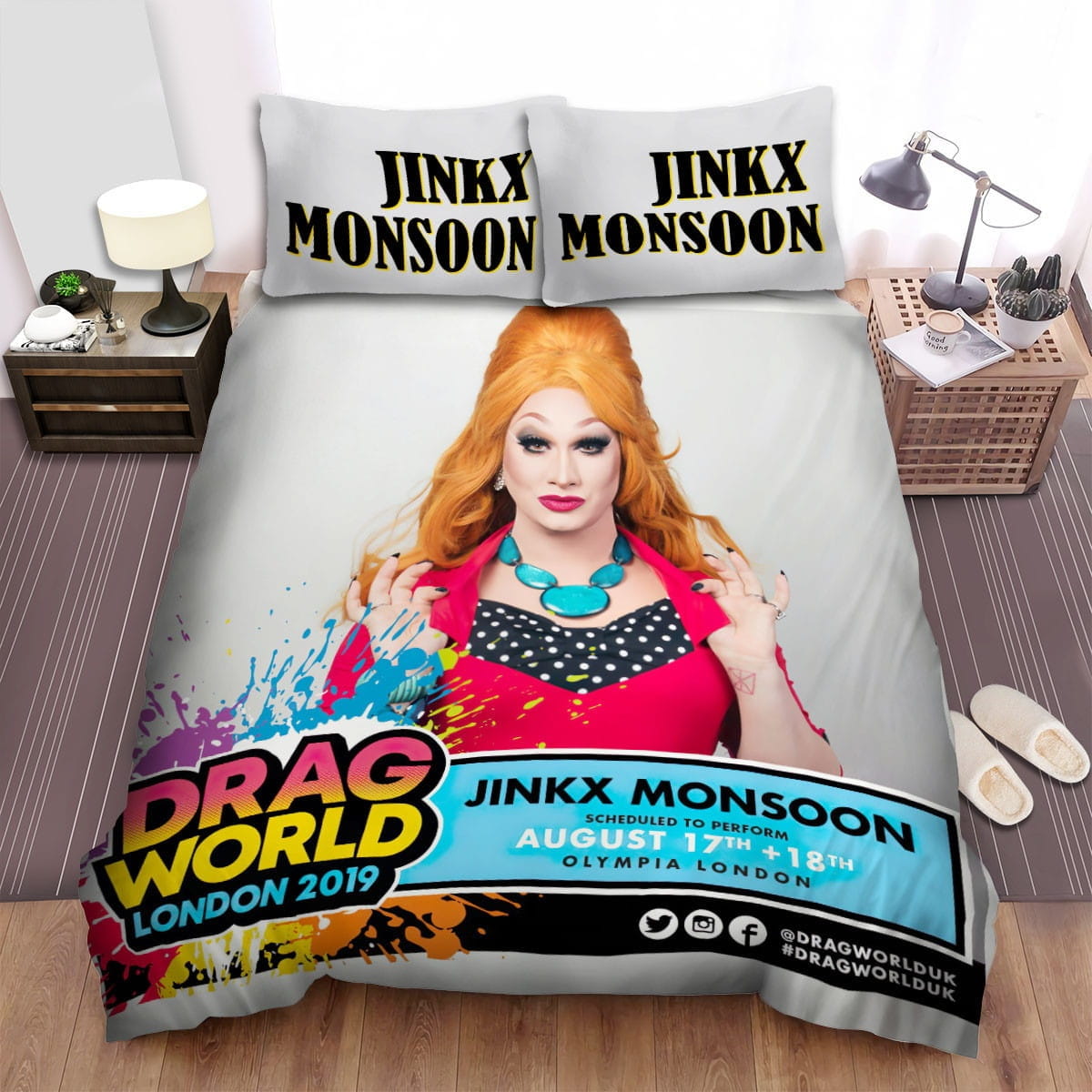 Jinkx Monsoon Bedding Sets, Flatsheet Gift For Wife, Husband, Besties