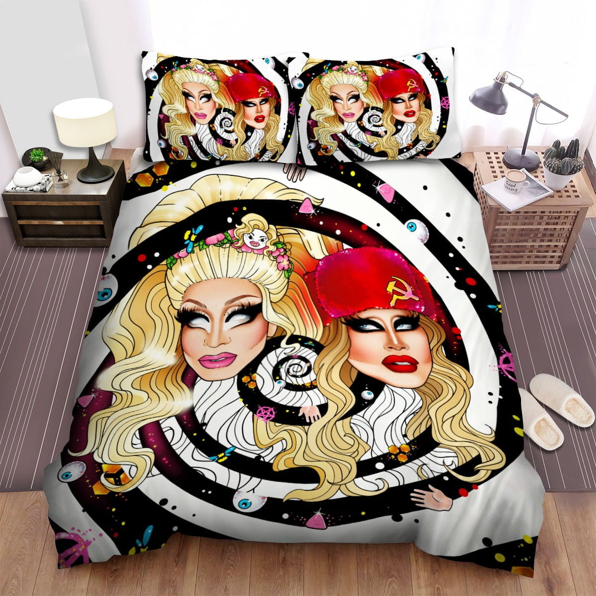Jinkx Monsoon Bedding Sets, Flatsheet Gift For Christmas, Thanksgiving, Halloween