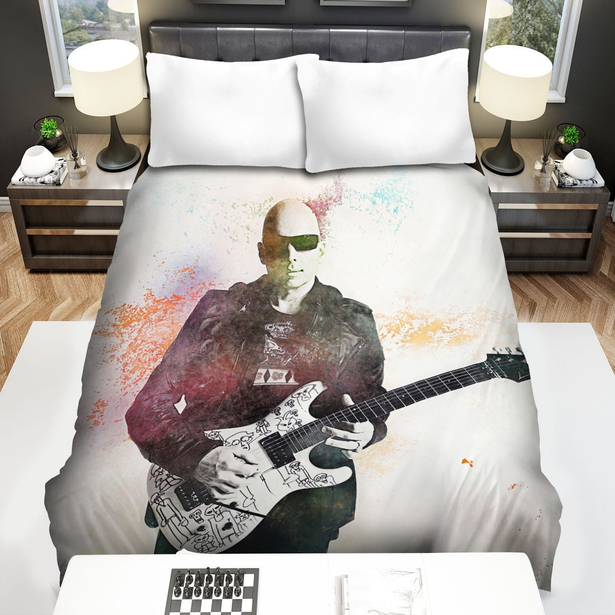 Joe Satriani Bedding Sets Duvet Cover, Flatsheet, Pillowcases Perfect Gift For Fans