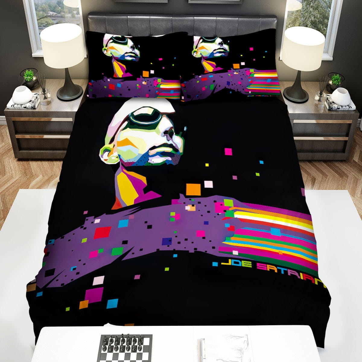 Joe Satriani Bedding Set, Gift For Christmas, Birthday, Thanksgiving