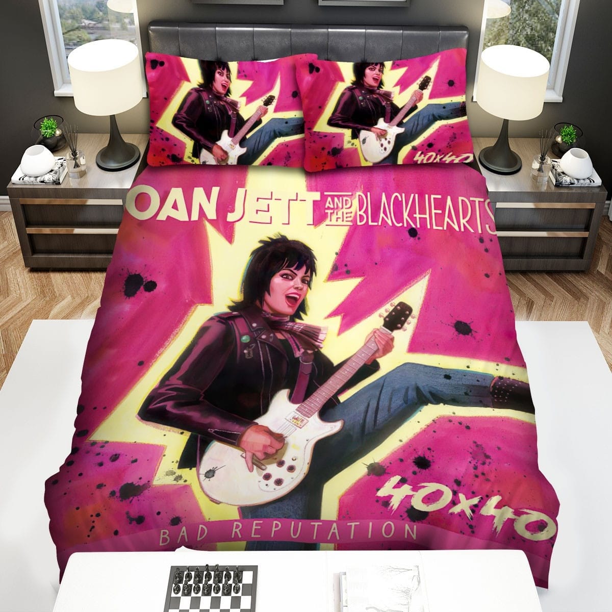 Joan Jett Badreputation Bedding Sets, Flatsheet Gift For Wife, Husband, Besties