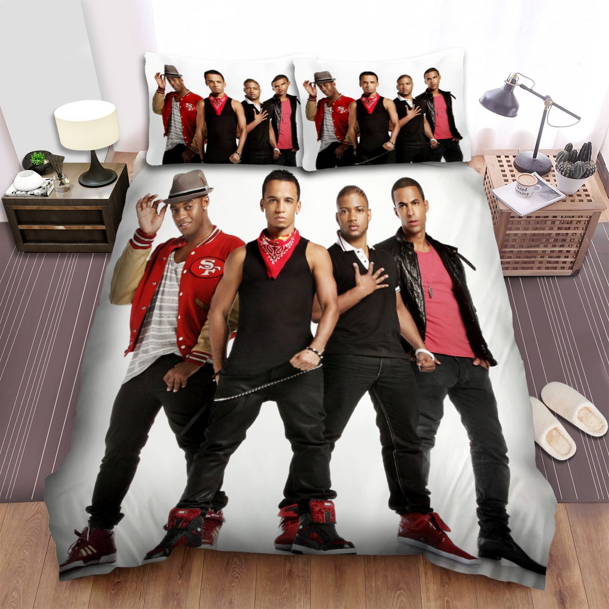 Jls Band Hiphop Decorative Bedding Sets with Duvet Cover, Flatsheet, Pillowcases