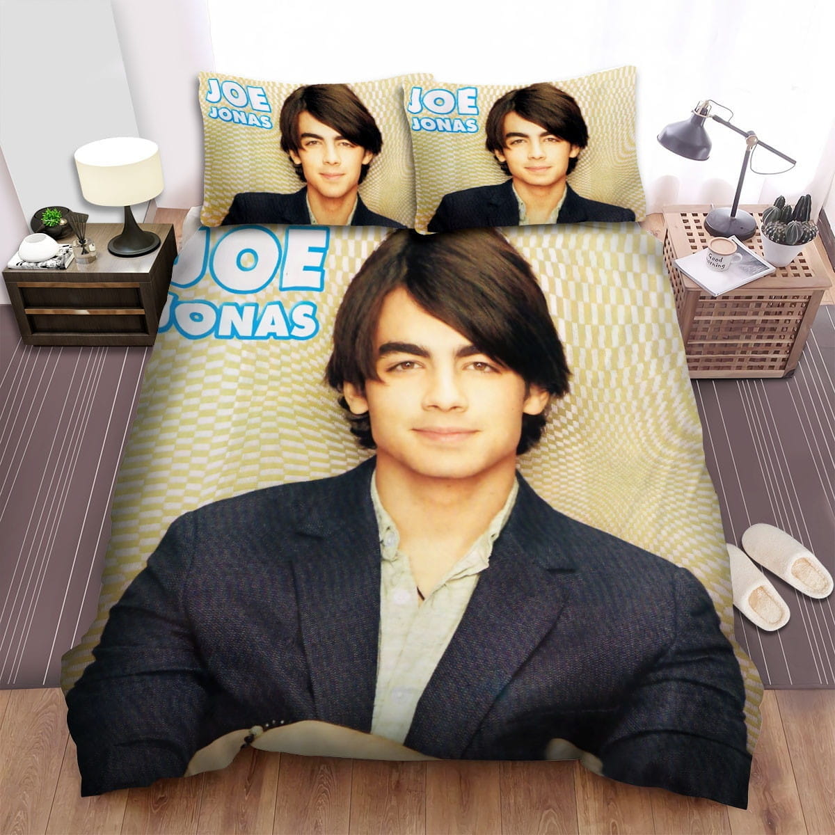 Joe Jonas Poster Bedding Sets, Flatsheet Gift For Wife, Husband, Besties