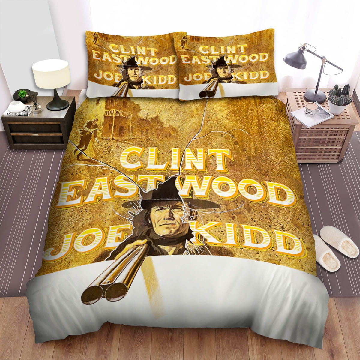 Joe Kidd Poster 2 Bedding Set, Gift For Christmas, Birthday, Thanksgiving