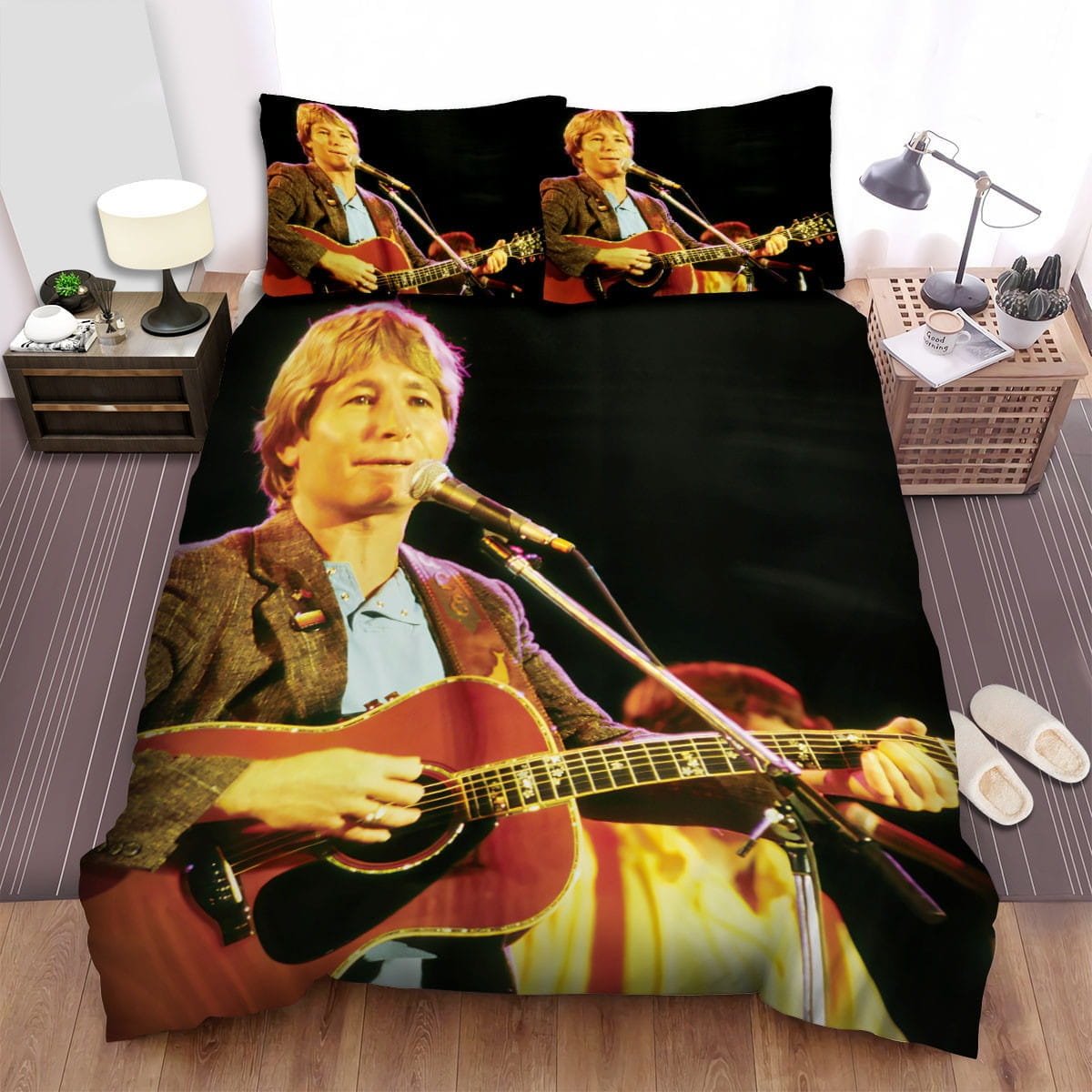 John Denver Album Live Bedding Set, Gift For Christmas, Birthday, Thanksgiving