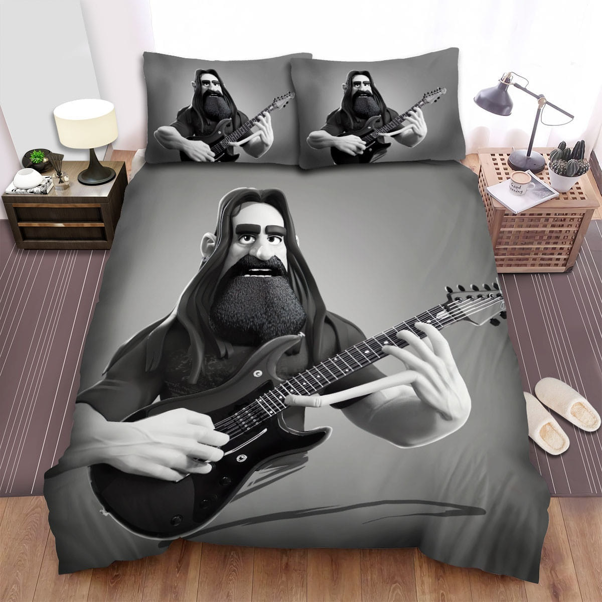 John Petrucci Bedding Sets, Flatsheet Gift For Christmas, Thanksgiving, Halloween
