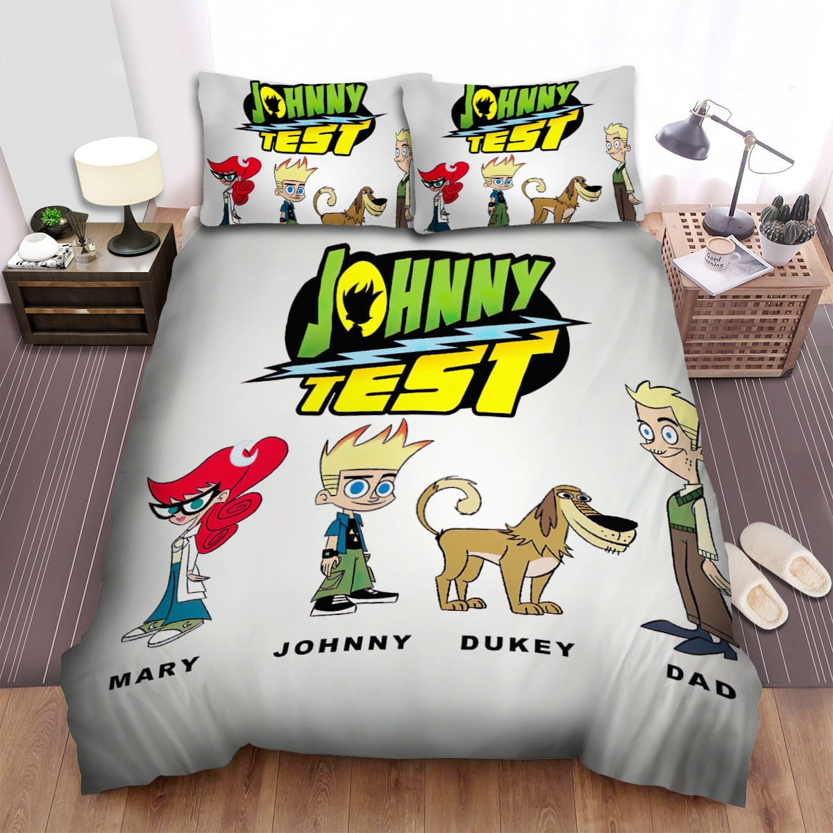 Johnny Test Family Bedding Sets Duvet Cover, Flatsheet, Pillowcases For Every Bedroom