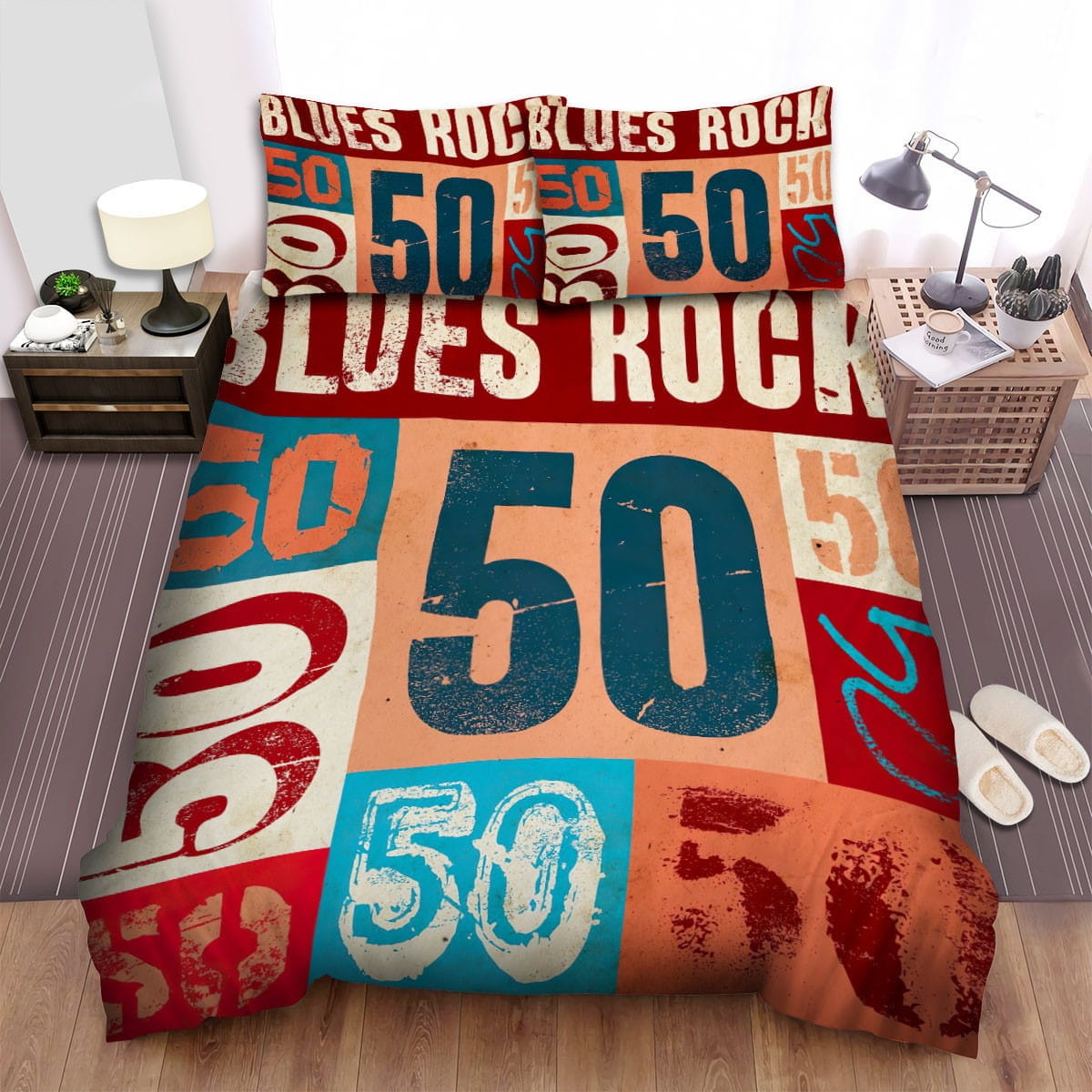 Johnny Winter Lues Rock 50 Bedding Sets, Flatsheet Gift For Wife, Husband, Besties