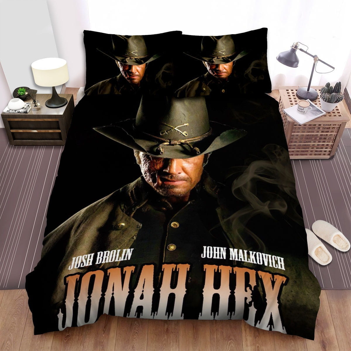 Jonah Hex Josh Brolin Face Bedding Sets Duvet Cover, Flatsheet, Pillowcases Perfect Gift For Fans