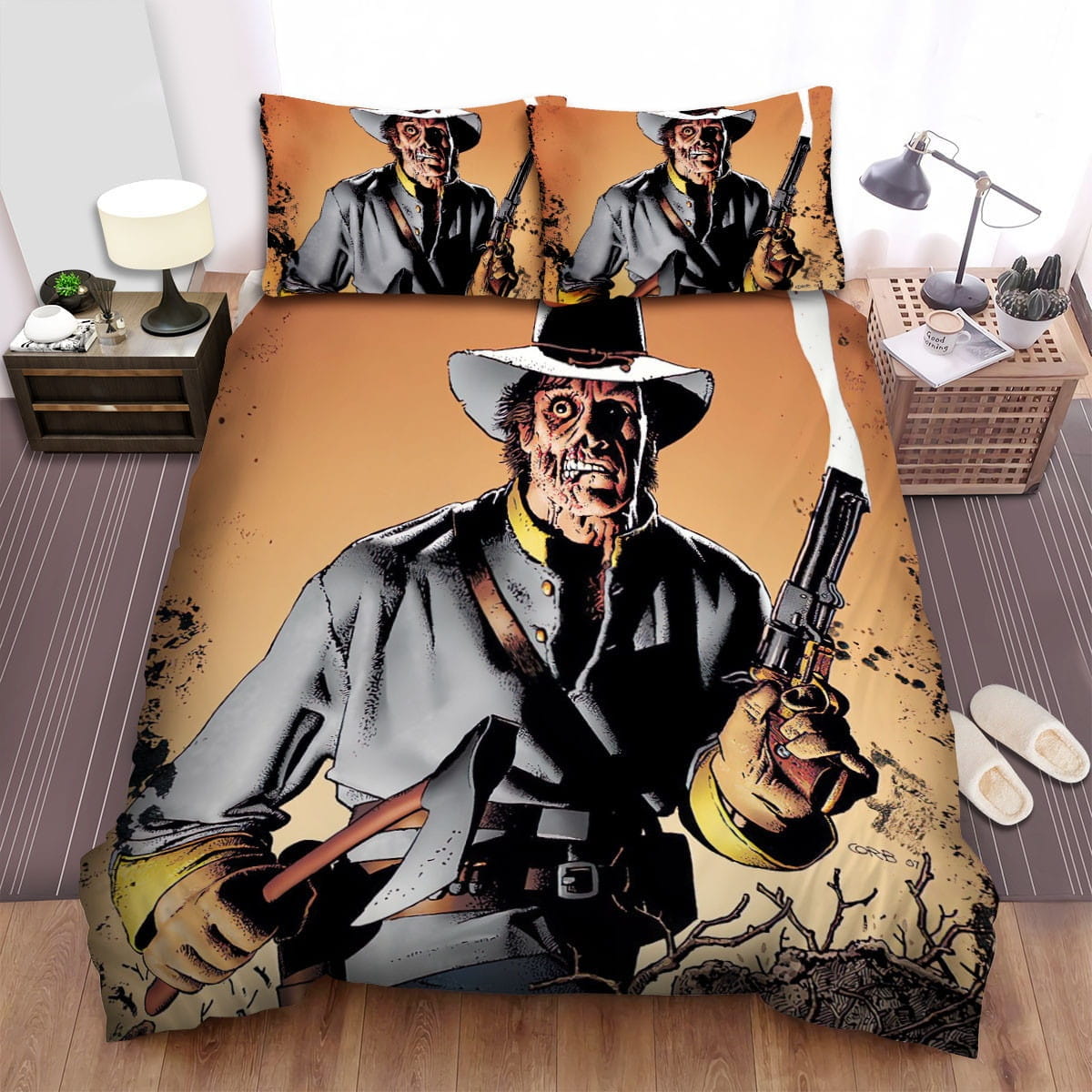 Jonah Hex Angry Bedding Sets, Flatsheet Gift For Wife, Husband, Besties