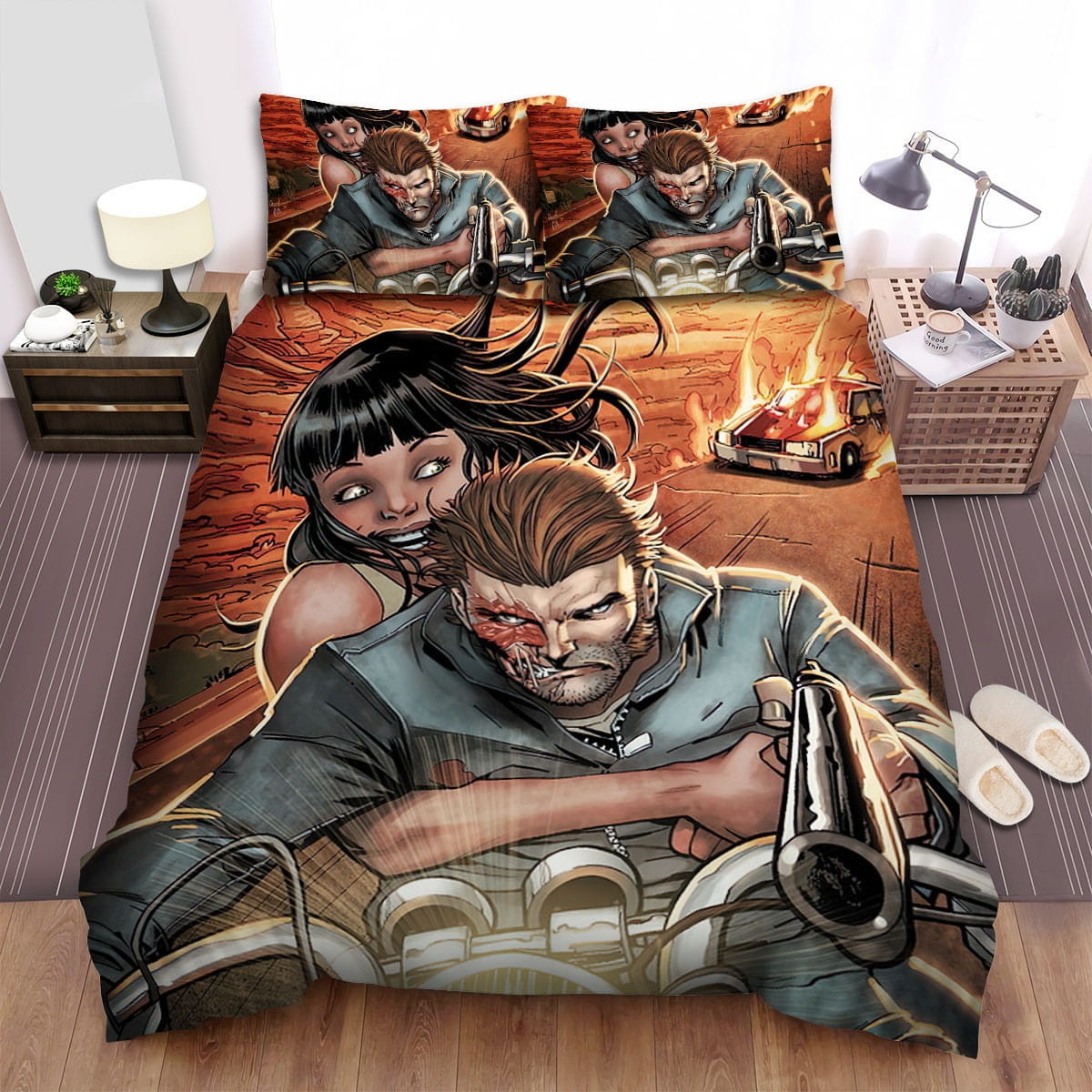 Jonah Hex Ride Motobike Bedding Sets Duvet Cover, Flatsheet, Pillowcases Perfect Gift For Fans