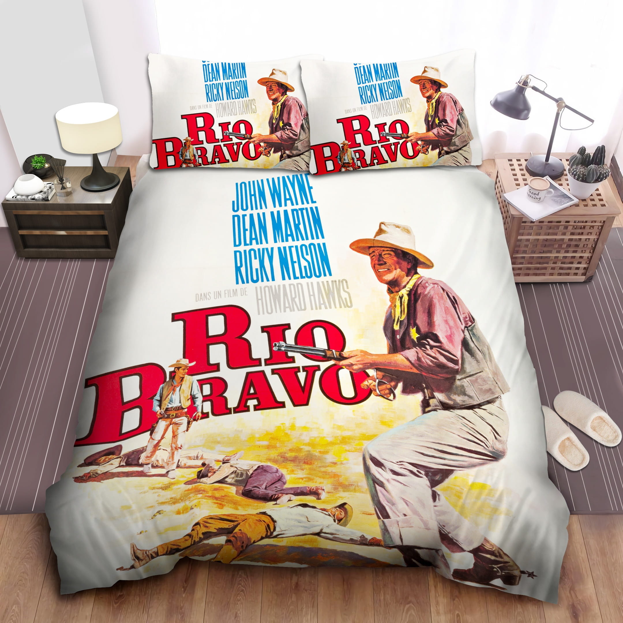 John Wayne Bravo Movie Bedding Sets Duvet Cover, Flatsheet, Pillowcase For Your Lover