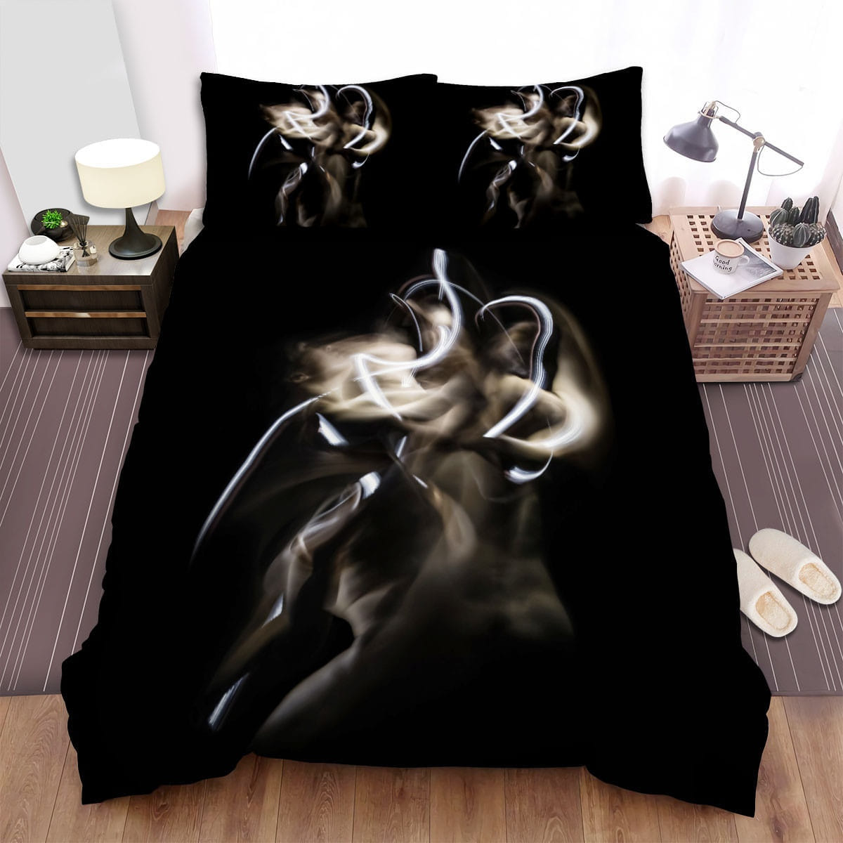 Julia Kent Smoke Bedding Set, Gift For Christmas, Birthday, Thanksgiving