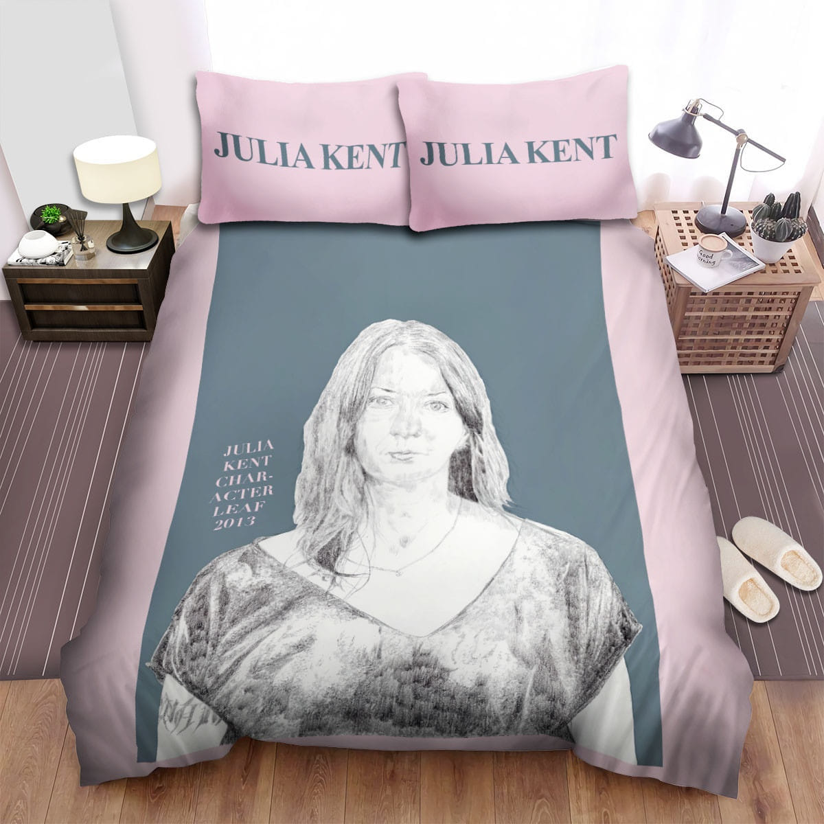 Julia Kent Acter Leaf Bedding Sets Duvet Cover, Flatsheet, Pillowcases Perfect Gift For Fans