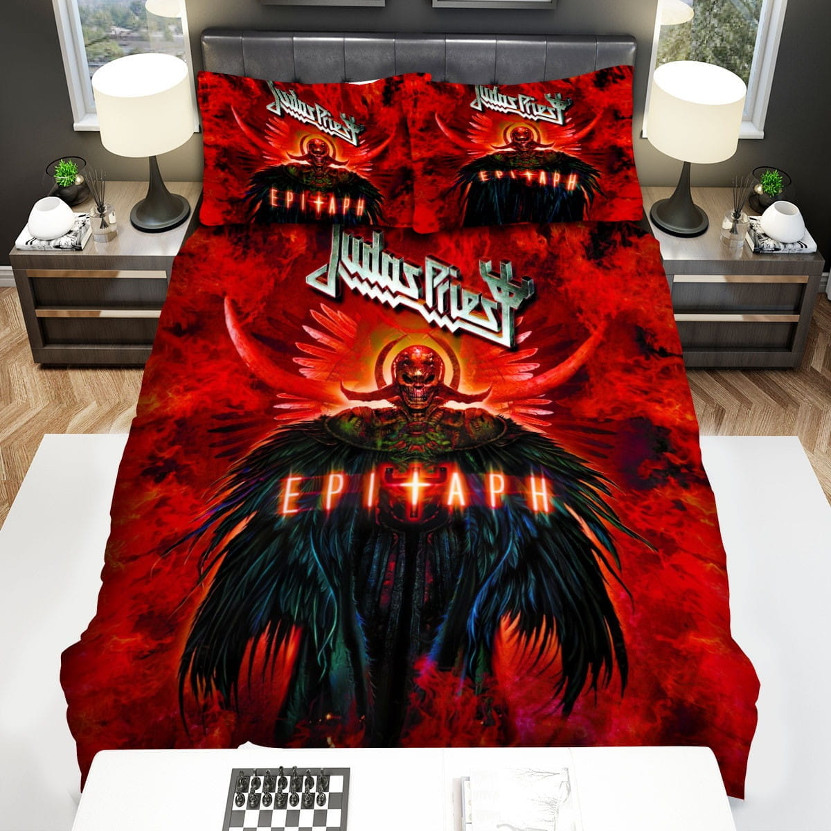 Judas Priest Epitaph Cover Bedding Sets Duvet Cover, Flatsheet, Pillowcase For Your Lover
