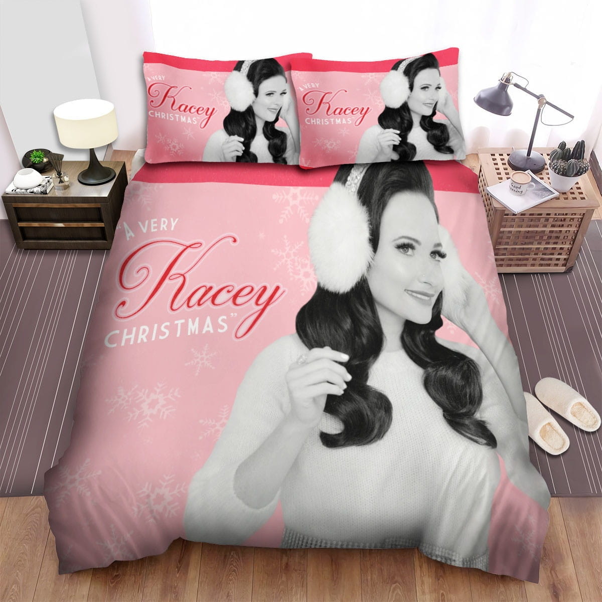 Kacey Musgraves Chrismast Bedding Sets Duvet Cover, Flatsheet, Pillowcase For Your Lover