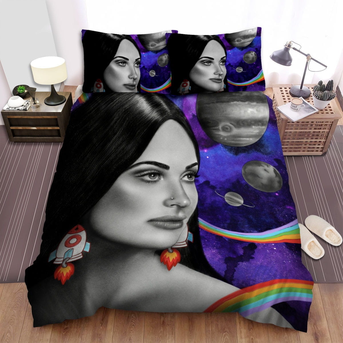 Kacey Musgraves Planets Bedding Set, Gift For Christmas, Birthday, Thanksgiving