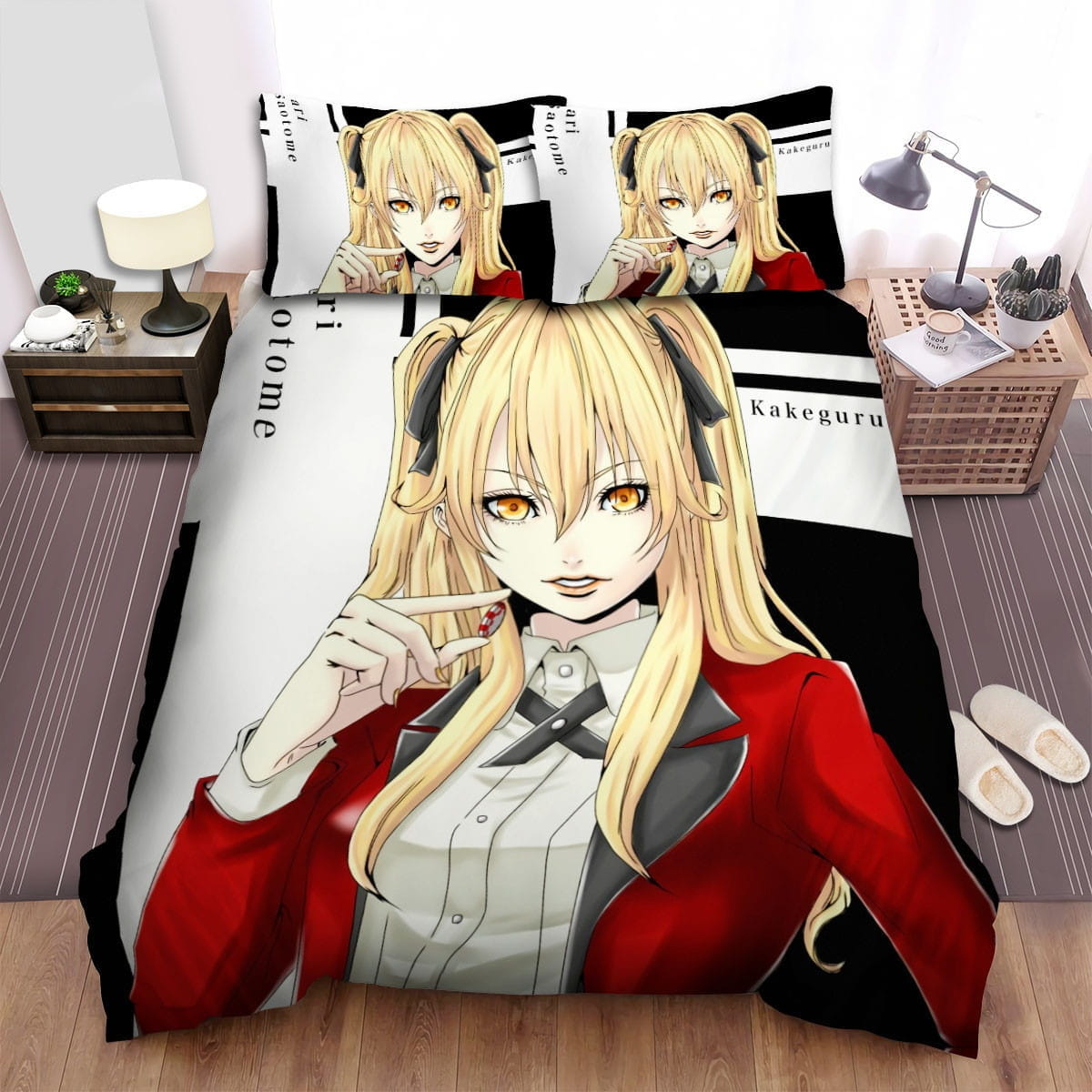 Kakegurui Mary Saotome Bedding Sets Duvet Cover, Flatsheet, Pillowcases For Every Bedroom