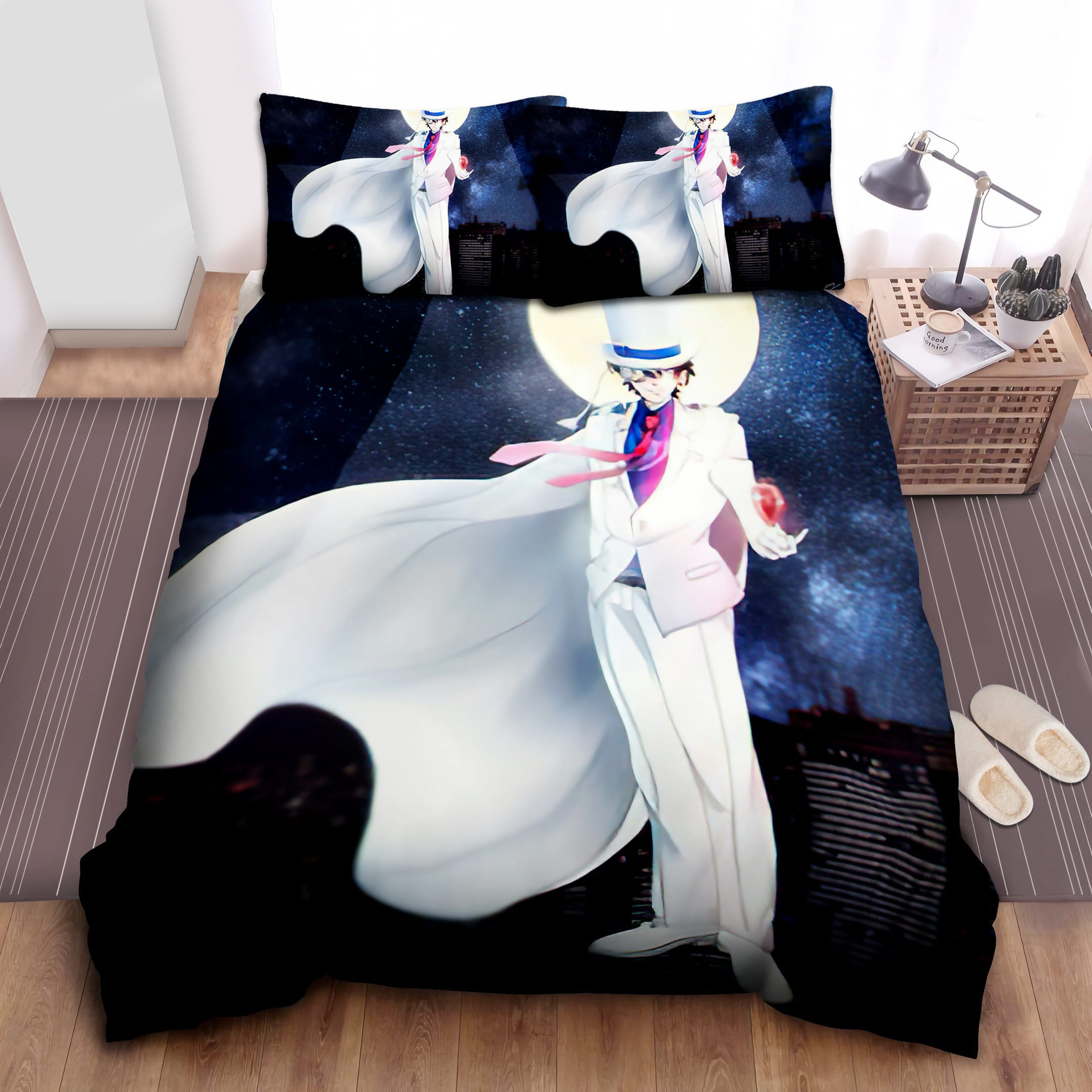 Kaito Kid Helicopter Bedding Sets Duvet Cover, Flatsheet, Pillowcases Perfect Gift For Fans