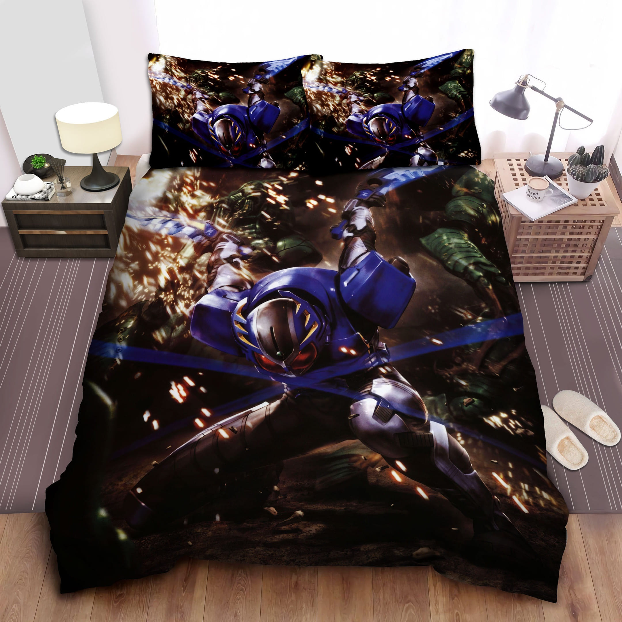 Kamen Rider Gatack Artwork Bedding Sets Duvet Cover, Flatsheet, Pillowcases For Every Bedroom