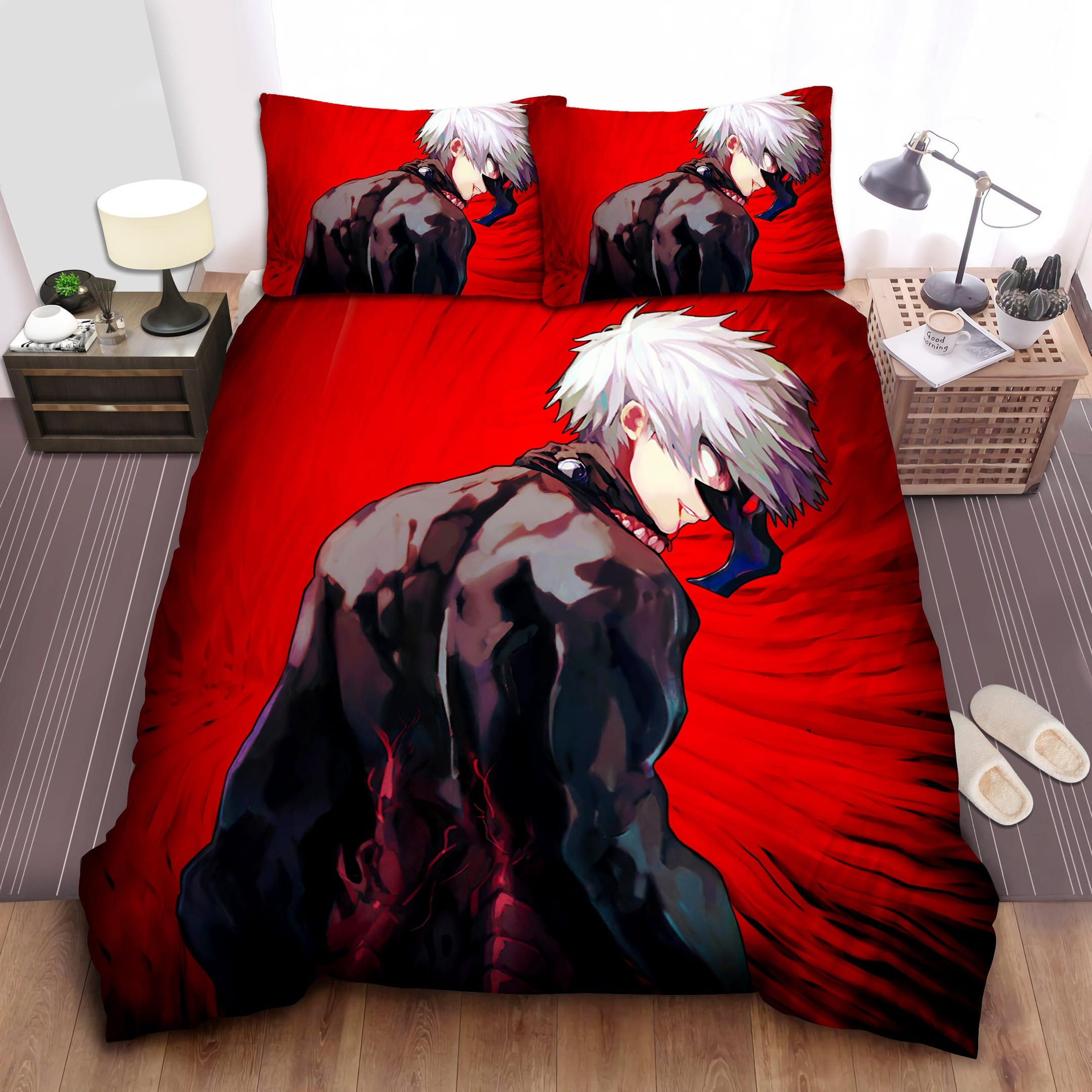 Kaneki Lost His Mind Bedding Set, Gift For Christmas, Birthday, Thanksgiving