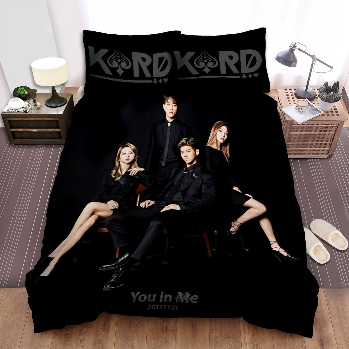 Kard You In Me Poster Bedding Sets Duvet Cover, Flatsheet, Pillowcases Perfect Gift For Fans